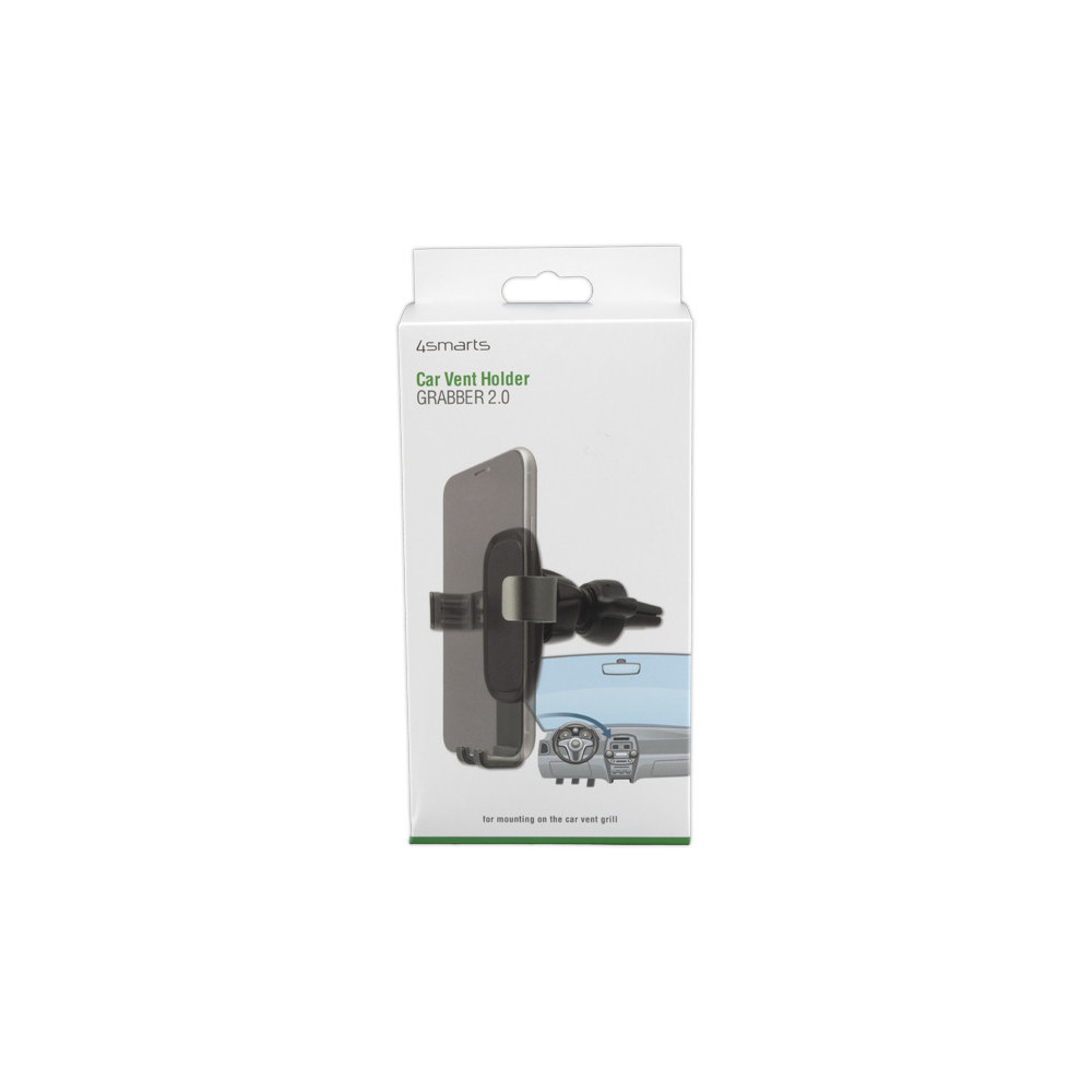 4smarts Grabber 2.0 Support actif Mobile smartphone Noir, Gris