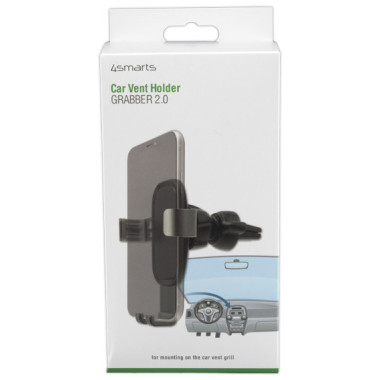 4smarts Grabber 2.0 Support actif Mobile smartphone Noir, Gris