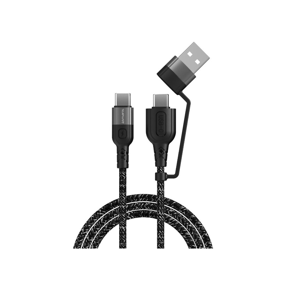 4smarts 4S468626 câble USB 1,5 m USB C Noir, Blanc 4smarts 4S468626 câble USB 1,5 m USB C Noir, Blanc