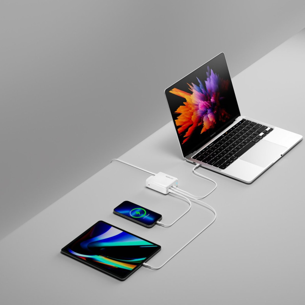 4smarts GaN Flex Pro Universel Blanc Secteur Charge rapide Intérieure