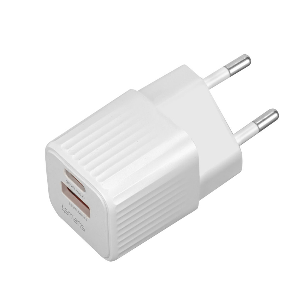 4smarts 540114 chargeur d'appareils mobiles Universel Blanc Secteur Charge rapide Intérieure 4smarts 540114 chargeur d'appareils mobiles Universel Blanc Secteur Charge rapide Intérieure