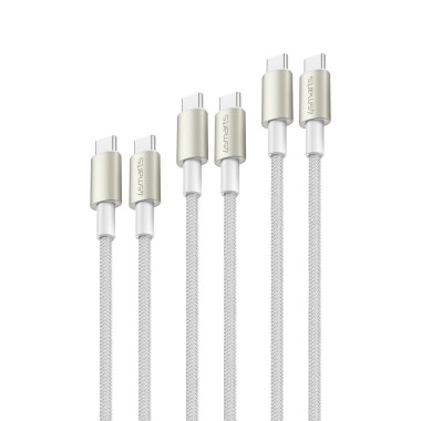 4smarts 540621 câble USB USB 2.0 USB C Argent, Blanc
