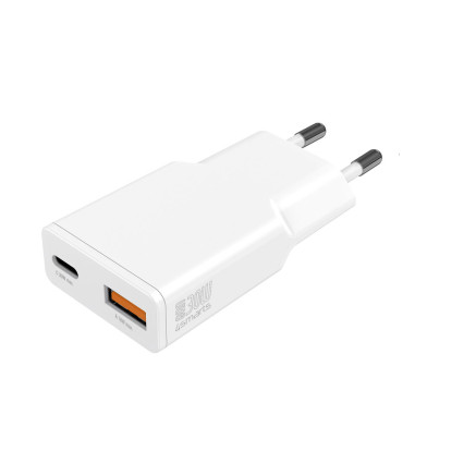 4smarts PDPlug Duos Slim Smartphone, Tablette Blanc Secteur Charge rapide Intérieure