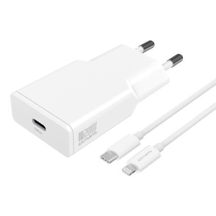 4smarts 540020 chargeur d'appareils mobiles Smartphone, Tablette Blanc Secteur Charge rapide Intérieure