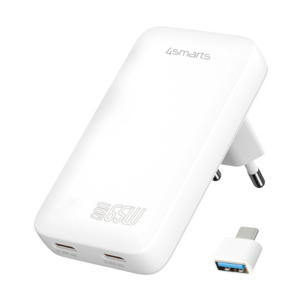 4smarts 542065 chargeur d'appareils mobiles Universel Blanc Secteur Intérieure