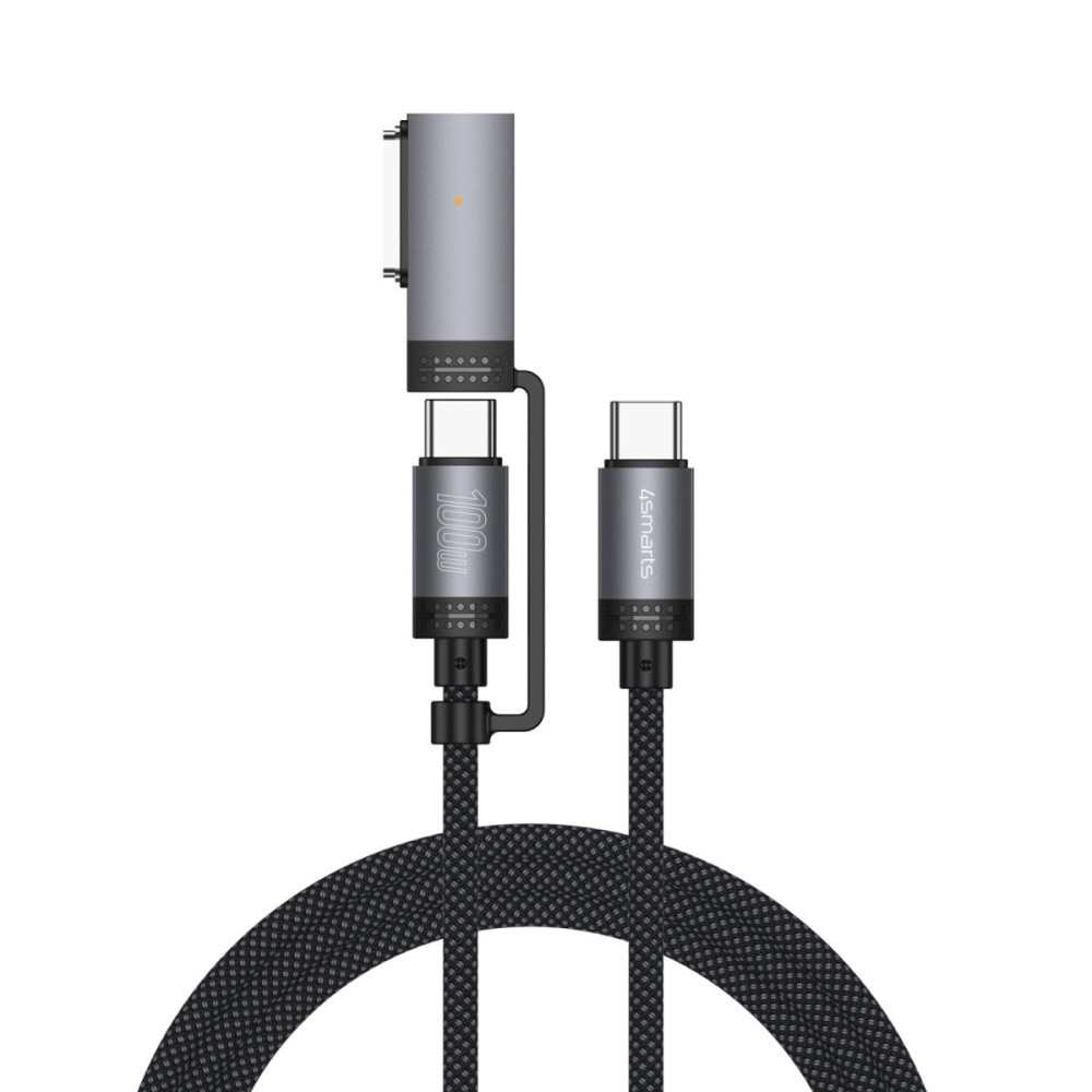 4smarts ComboCord câble USB 2 m USB C USB C MagSafe 3 Noir, Gris 4smarts ComboCord câble USB 2 m USB C USB C MagSafe 3 Noir, Gris