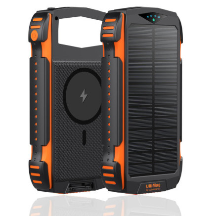 4smarts TitanPack UltiMag Lithium Polymère (LiPo) 20000 mAh Recharge sans fil Noir, Orange