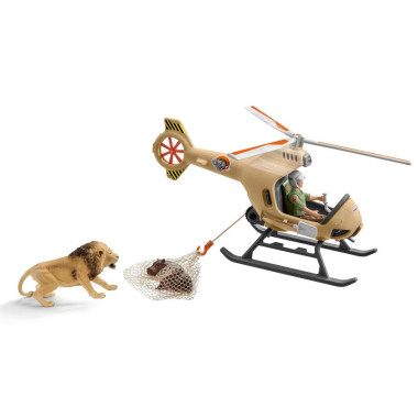schleich WILD LIFE Hélicoptère pour sauvetage d'animaux