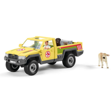schleich FARM WORLD Visite du vétérinaire à la ferme