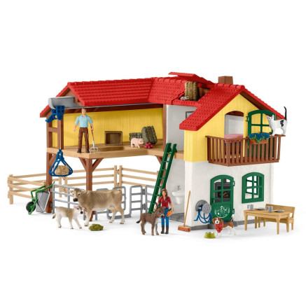 schleich FARM WORLD Ferme avec étable et animaux