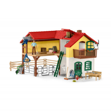schleich FARM WORLD Ferme avec étable et animaux