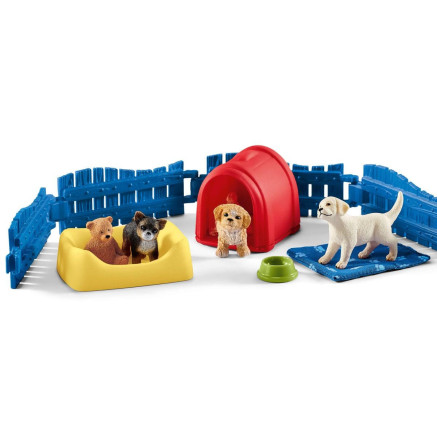 schleich FARM WORLD Enclos à chiots