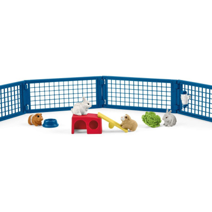 schleich FARM WORLD Maison pour lapins et cochons d'Inde