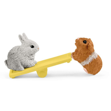 schleich FARM WORLD Maison pour lapins et cochons d'Inde