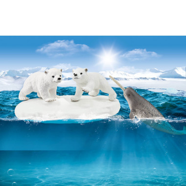 schleich WILD LIFE Glissade des ours polaires