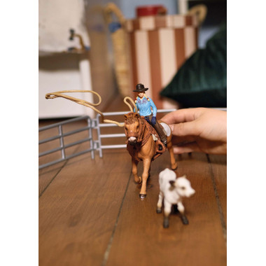 schleich FARM WORLD Equipe de Cowboy et leurs lassos