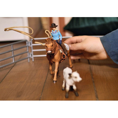 schleich FARM WORLD Equipe de Cowboy et leurs lassos
