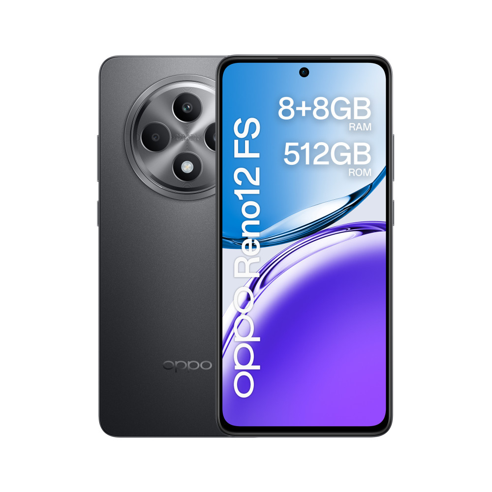 OPPO Reno12 FS 4G 16,9 cm (6.67") Double SIM Android 14 USB Type-C 8 Go 512 Go 5000 mAh Gris OPPO Reno12 FS 4G 16,9 cm (6.67") Double SIM Android 14 USB Type-C 8 Go 512 Go 5000 mAh Gris