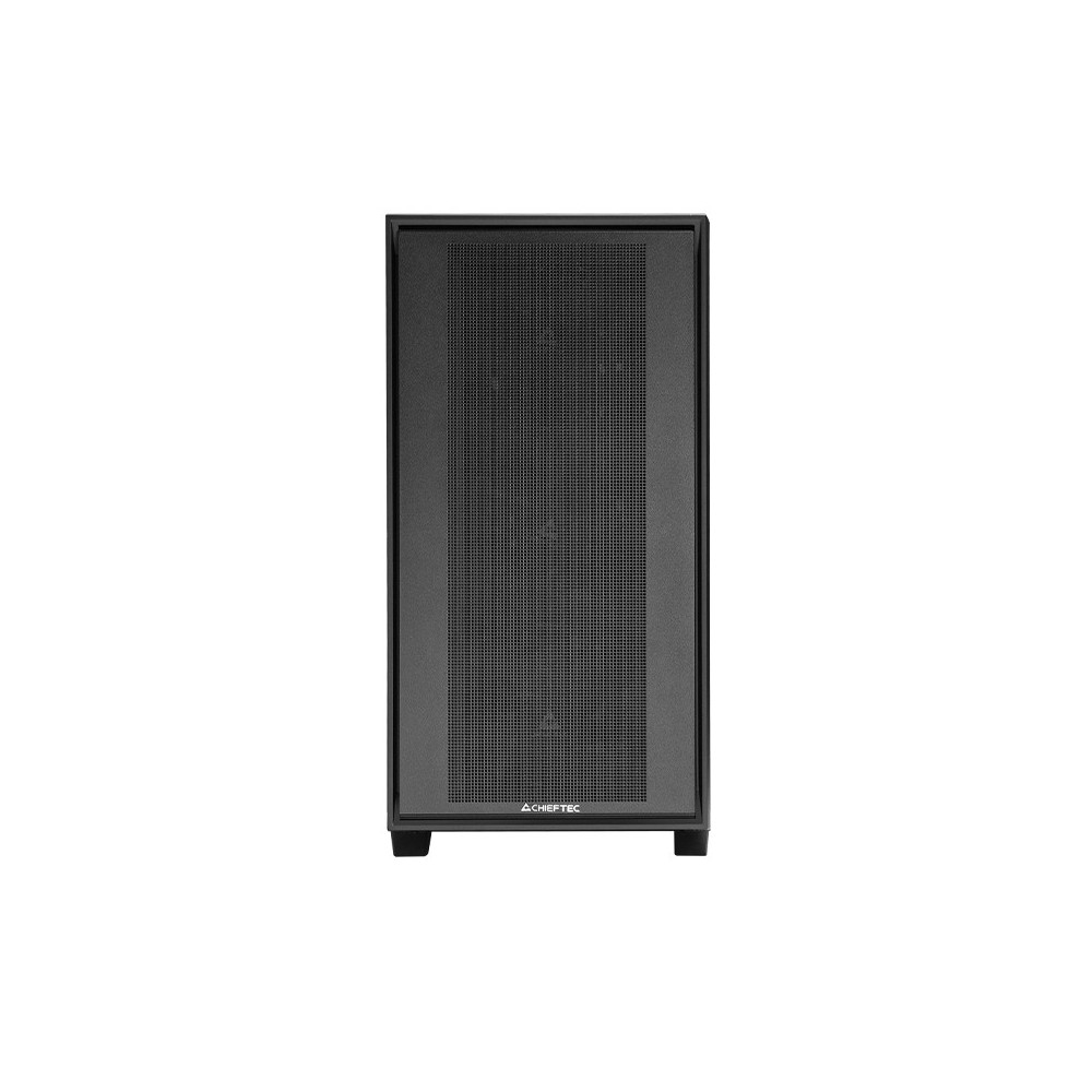 Chieftec Midi Tower GS-03B-BLK-OP, Schwarz Noir