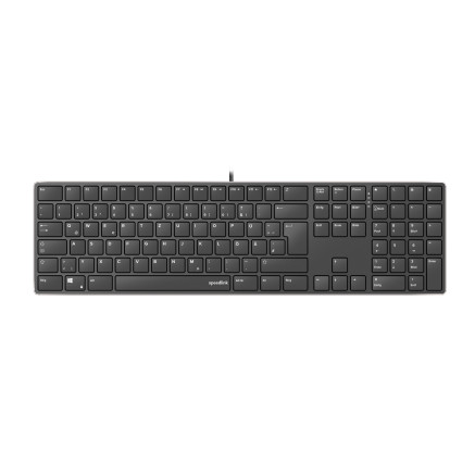 SPEEDLINK SL-640010-BK clavier Bureau USB Allemand Noir