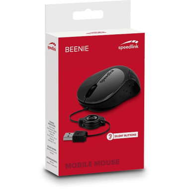SPEEDLINK Beenie souris Bureau Ambidextre USB Type-A 1200 DPI