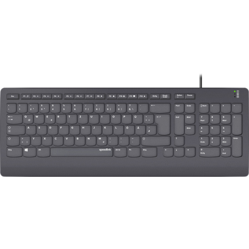 SPEEDLINK SL-640009-BK clavier Bureau USB QWERTZ Allemand Noir SPEEDLINK SL-640009-BK clavier Bureau USB QWERTZ Allemand Noir