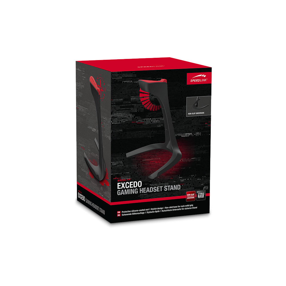 SPEEDLINK SL-800900-BK support Support passif Écouteurs, Casque Noir