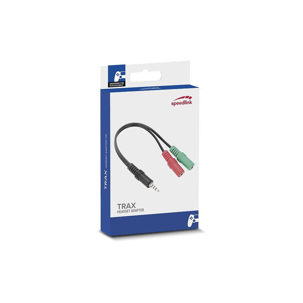 SPEEDLINK SL-450103-BK câble audio 0,23 m 3,5mm 2 x 3.5mm Noir