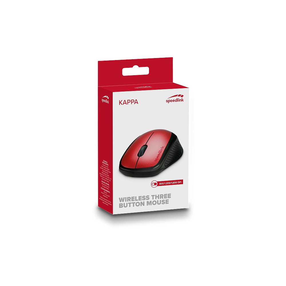 SPEEDLINK Kappa souris Bureau Droitier RF sans fil Optique 1600 DPI