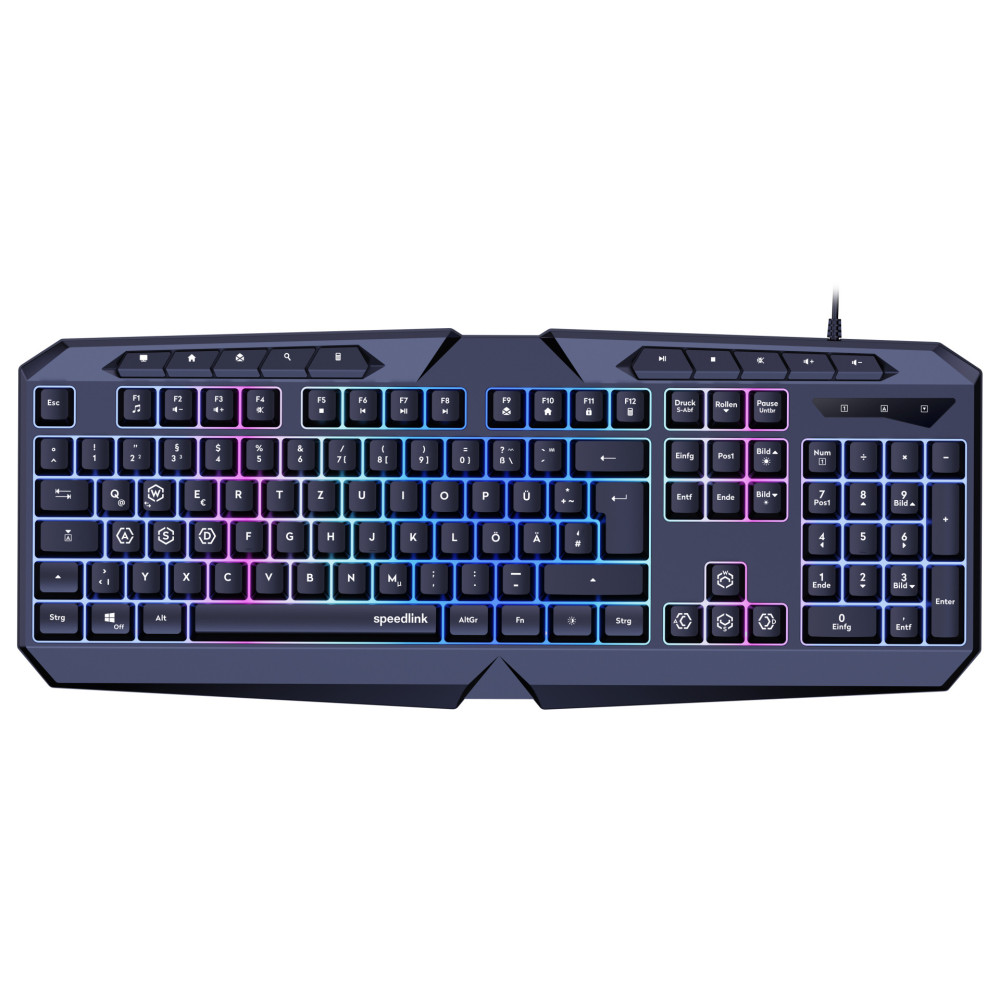 SPEEDLINK LUDICIUM clavier Jouer USB QWERTZ Allemand Noir SPEEDLINK LUDICIUM clavier Jouer USB QWERTZ Allemand Noir