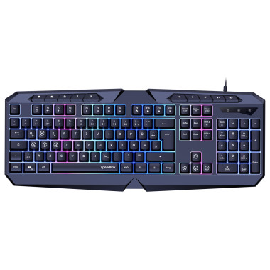 SPEEDLINK LUDICIUM clavier Jouer USB QWERTZ Allemand Noir