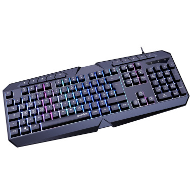 SPEEDLINK LUDICIUM clavier Jouer USB QWERTZ Allemand Noir