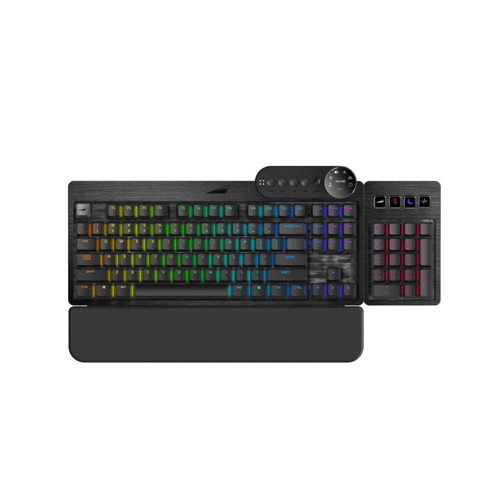 Mountain Everest Max clavier Jouer USB QWERTZ Allemand Noir Mountain Everest Max clavier Jouer USB QWERTZ Allemand Noir