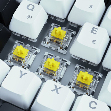 Sharkoon SKILLER SGK50 S3 clavier Jouer USB QWERTZ Allemand Blanc