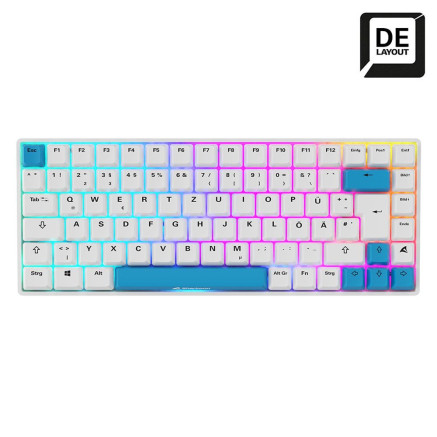 Sharkoon SKILLER SGK50 S3 PBT clavier Jouer USB QWERTZ Allemand Blanc