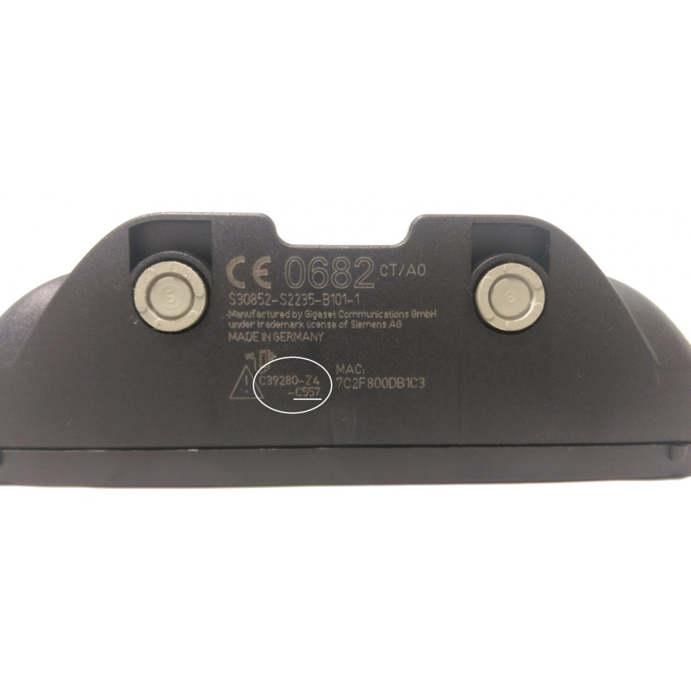 Gigaset C39280-Z4-C557 chargeur d'appareils mobiles téléphone Noir Secteur Intérieure