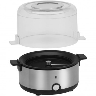 WMF KITCHENminis 0415470011 machine à popcorn Noir, Acier inoxydable 2,2 L 250 W