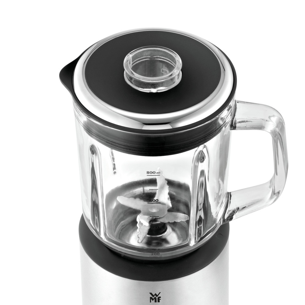 WMF KITCHENminis 0416490011 0,8 L Mélangeur de table 400 W Noir, Acier inoxydable, Transparent