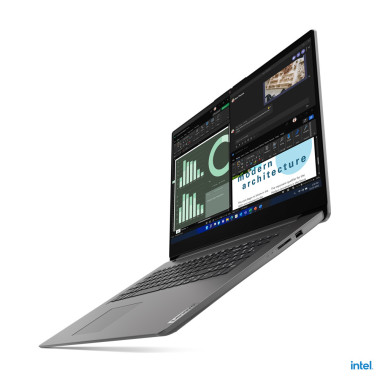 Lenovo V17 Intel® U U300 Ordinateur portable 43,9 cm (17.3") Full HD 8 Go DDR4-SDRAM 512 Go SSD Wi-Fi 6 (802.11ax) Windows 11