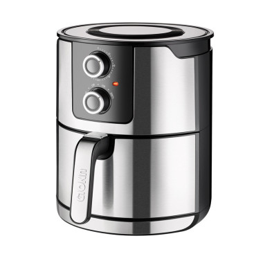 Unold 58655 friteuse Double 5 L 1400 W Friteuse d’air chaud Noir, Acier inoxydable
