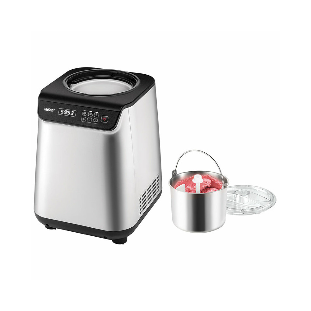 Unold 48825 sorbetière Compresseur pour sorbetière 1,2 L 135 W Noir, Argent