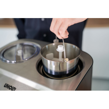 Unold Doppio Compresseur pour sorbetière 2,4 L 250 W Noir, Acier satin