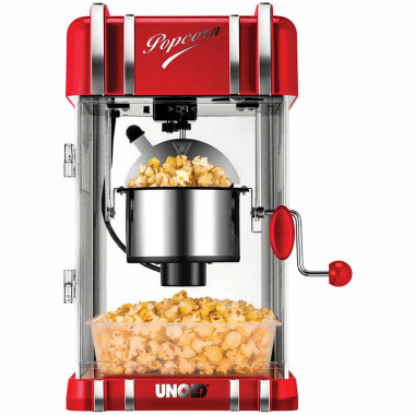 Unold 48535 machine à popcorn Rouge, Argent 300 W