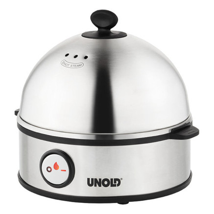 Unold 38626 cuiseur d'oeufs 7 œufs 360 W Noir, Acier inoxydable