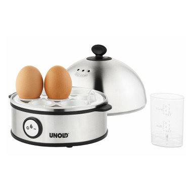 Unold 38626 cuiseur d'oeufs 7 œufs 360 W Noir, Acier inoxydable