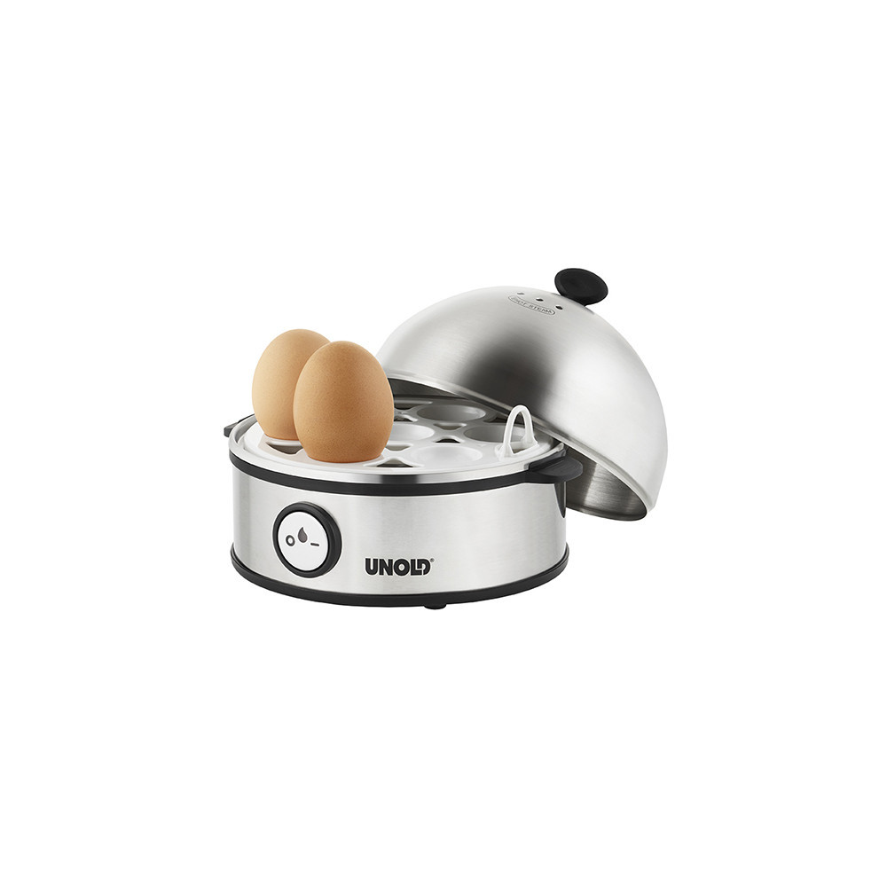 Unold 38626 cuiseur d'oeufs 7 œufs 360 W Noir, Acier inoxydable