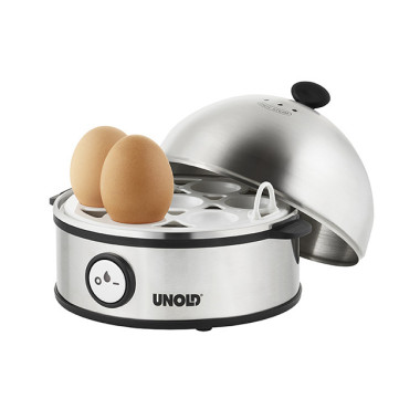 Unold 38626 cuiseur d'oeufs 7 œufs 360 W Noir, Acier inoxydable