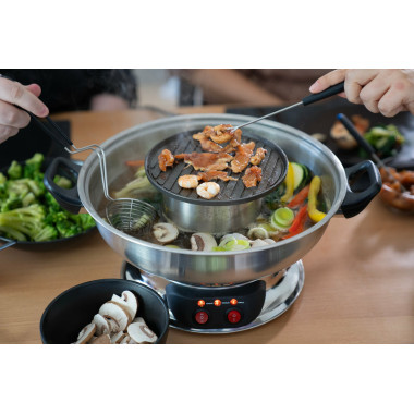 Unold 48746 appareil à fondue, raclette et wok 2 L 6 personne(s)