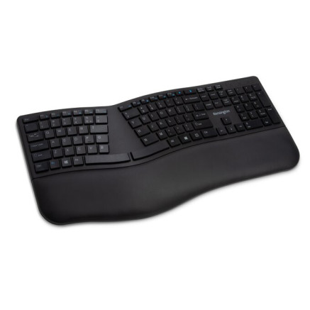 Kensington Pro Fit Ergo clavier Universel FR sans fil +USB QWERTZ Allemand Noir