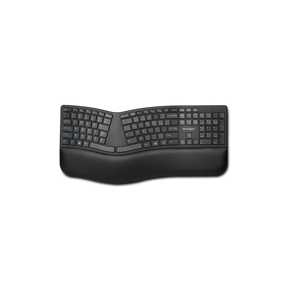 Kensington Pro Fit Ergo clavier Universel FR sans fil +USB QWERTZ Allemand Noir
